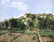 Camille Pissarro Pang plans Schwarz, secret garden homes oil painting on canvas